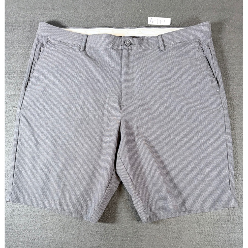 Tommy Bahama Boracay Mens Grey Textured Stretch Performance Golf Shorts Size 42